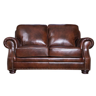 Go to store & view more images Darby Home Co Barryknoll Leather Loveseat