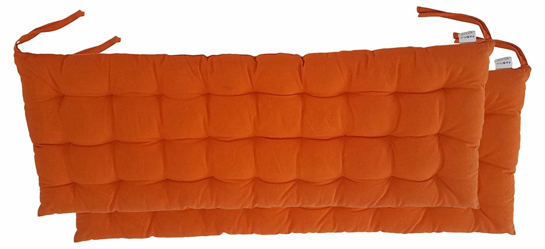 Catereco Cottone 100 Cotton Bench Pads W Ties Set Of 2 58 X
