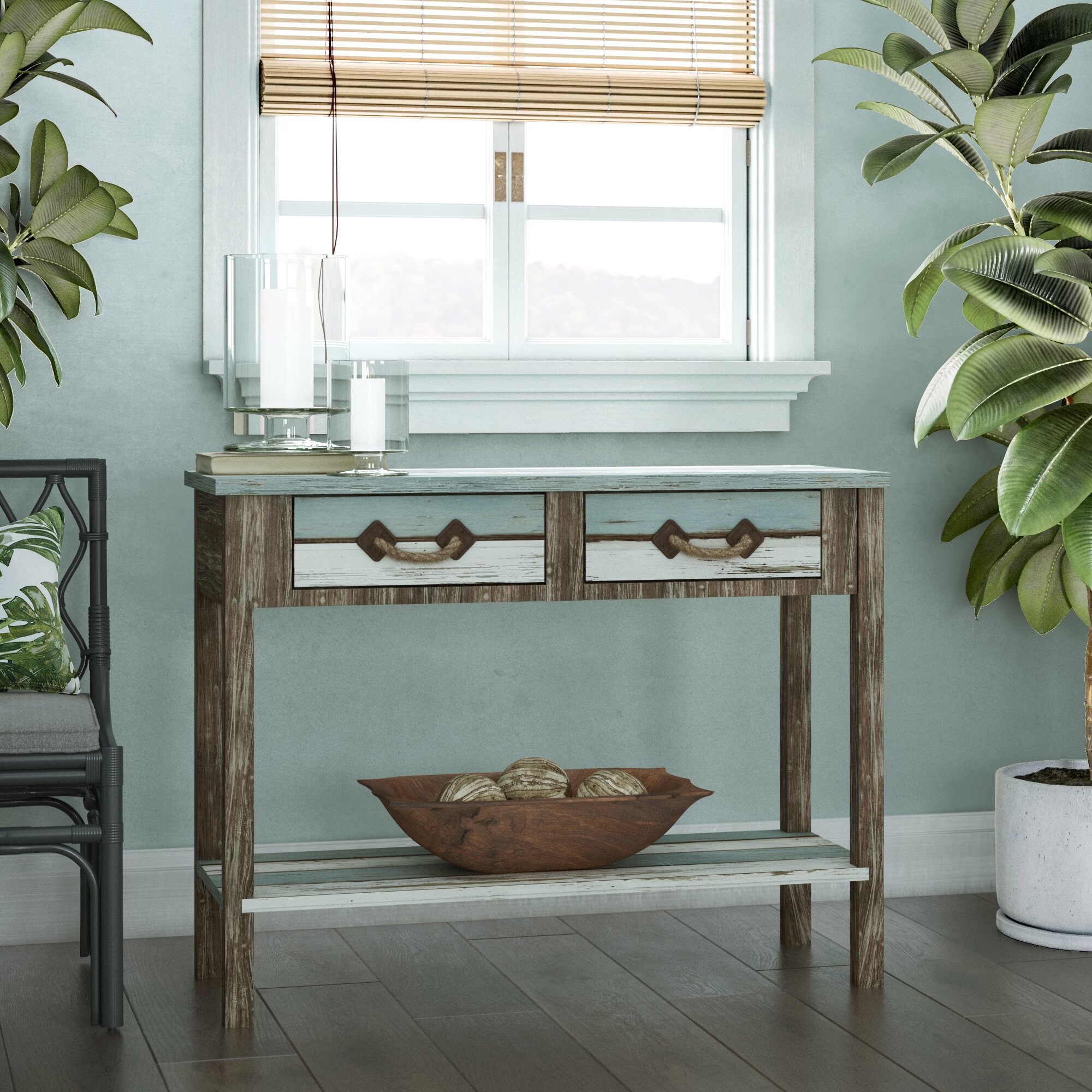 window console table