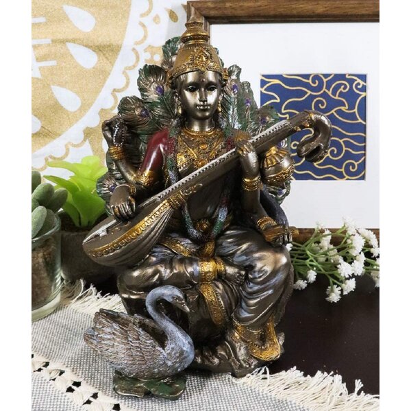 Home Decor Isis Statue Gift for Her Altar Statue Egyptian God Statue Sculptures Egyptian Goddess Isis Open Wings Statue 12 Inches