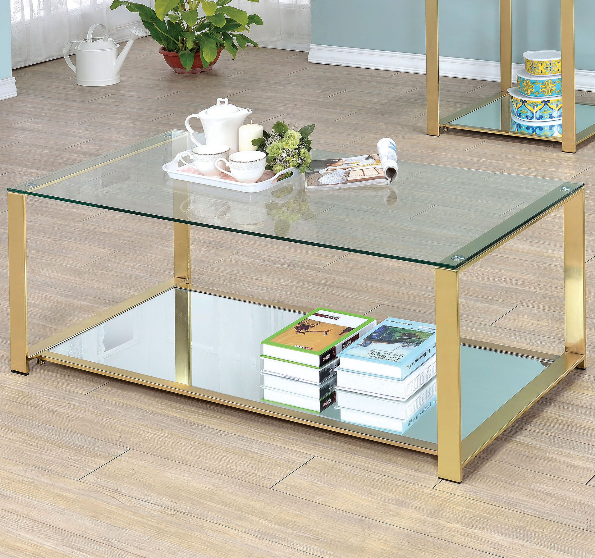 Willa Arlo Interiors Ruchelly Metal Frame Coffee Table Wayfair