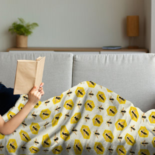 Ambesonne Queen Bee Soft Flannel Fleece Throw Blanket Earth Yellow Dimgray Illustration of Repeating Hexagon Shaped or Hives Cozy Plush for Indoor and Outdoor Use 60 x 80 Ambesonne Queen Bee Soft Flannel Fleece Throw Blanket Earth Yellow Dimgray Illustration of Repeating Hexagon Shaped or Hives Cozy Plush for Indoor and Outdoor Use 60 x 80