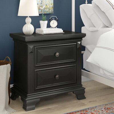 Darby Home Cocheadle 2 Drawer Nightstand Darby Home Co Color Antique Black Dailymail