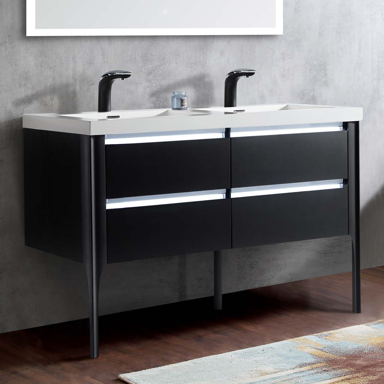 Orren Ellis Bethany 49" Double Bathroom Vanity Set Wayfair