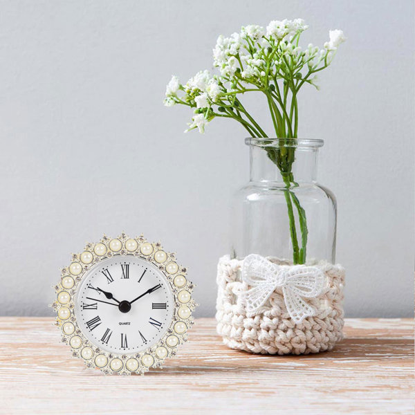 mother of pearl clock wayfair