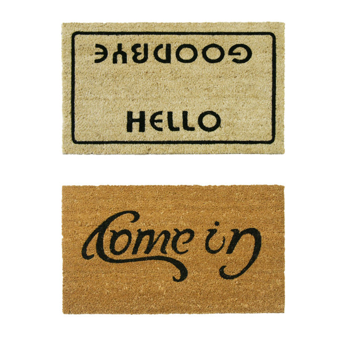 Welcome Go Away 30 In X 18 In Outdoor Door Mat