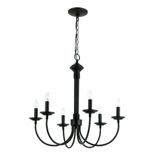 Black candle chandelier