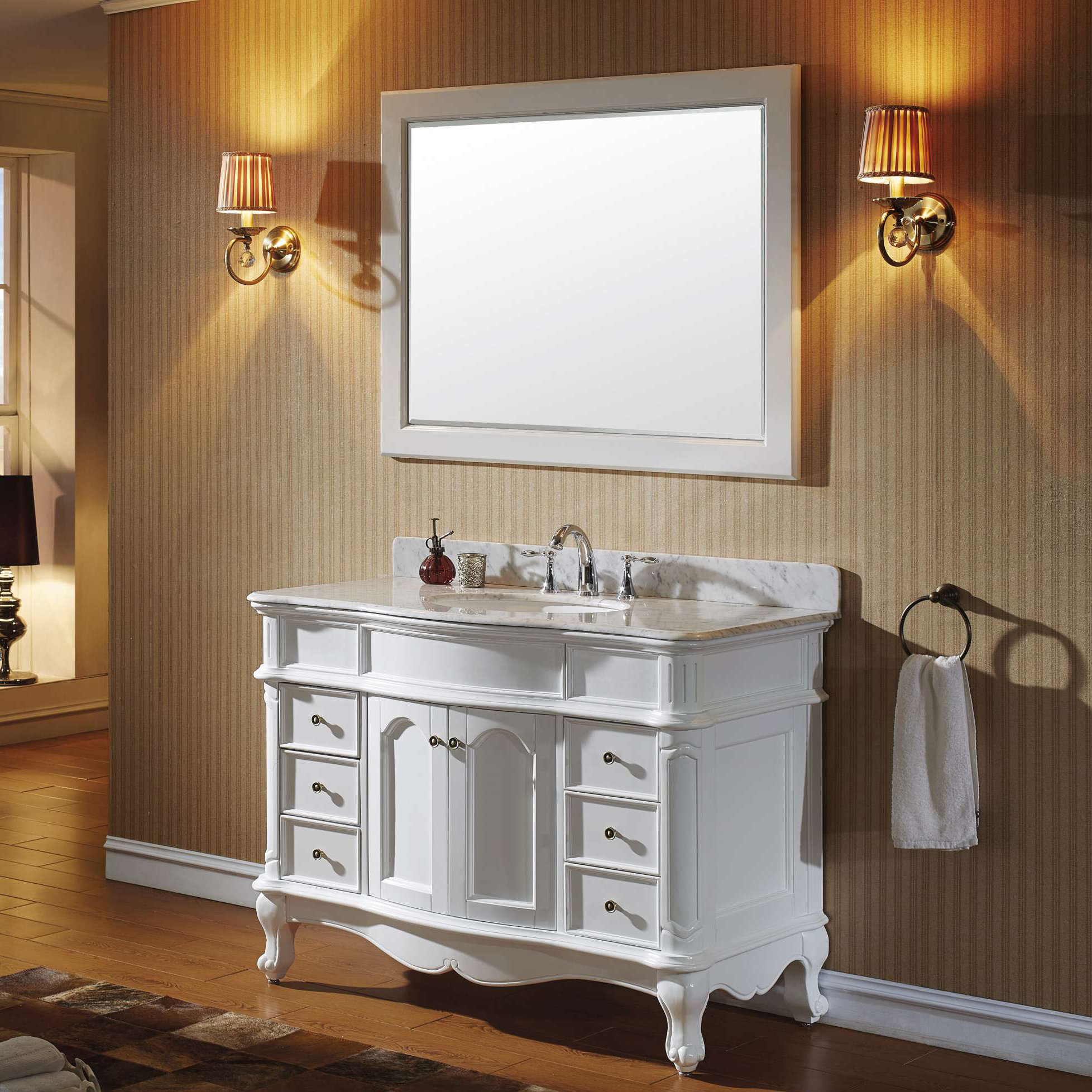 House Of Hampton Zelaya 48 Single Bathroom Vanity Set With Mirror Reviews Wayfair House Of Hampton Zelaya 48 Single Bathroom Vanity Set With Mirror Reviews Wayfair