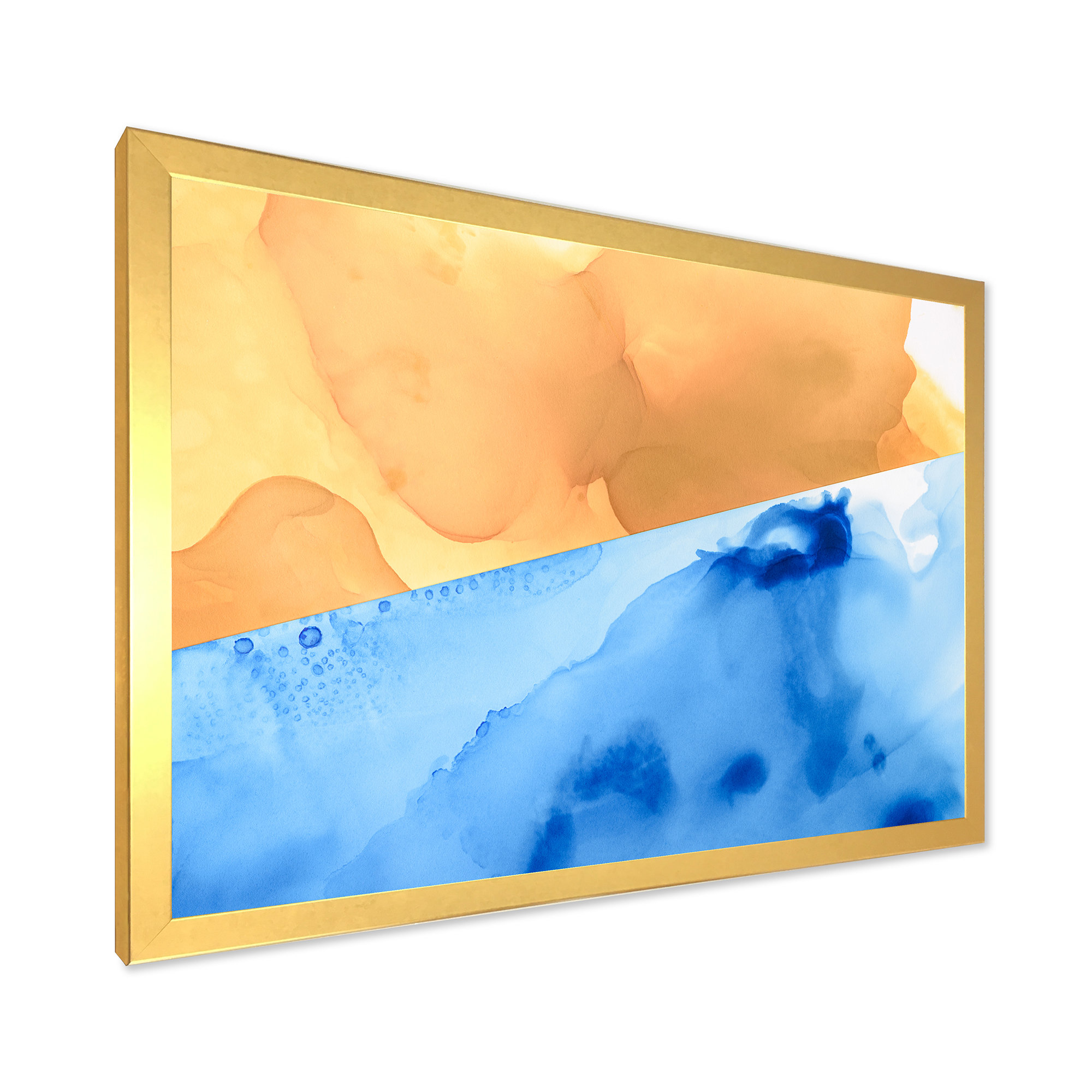Wrought Studio Blue & Orange Mixing Liquid Ink Blue & Orange Mixing Liquid Ink on Wayfair