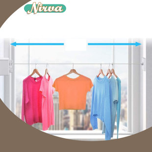 DURABLE & COMPACT RETRACTS NEATLY WASHING LINE 15 METERS CLOTHS WALL MOUNTED 
