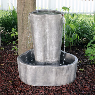 Standard Water Pump Wayfair Resin Spiraling Tower Electric Outdoor Water Fountain