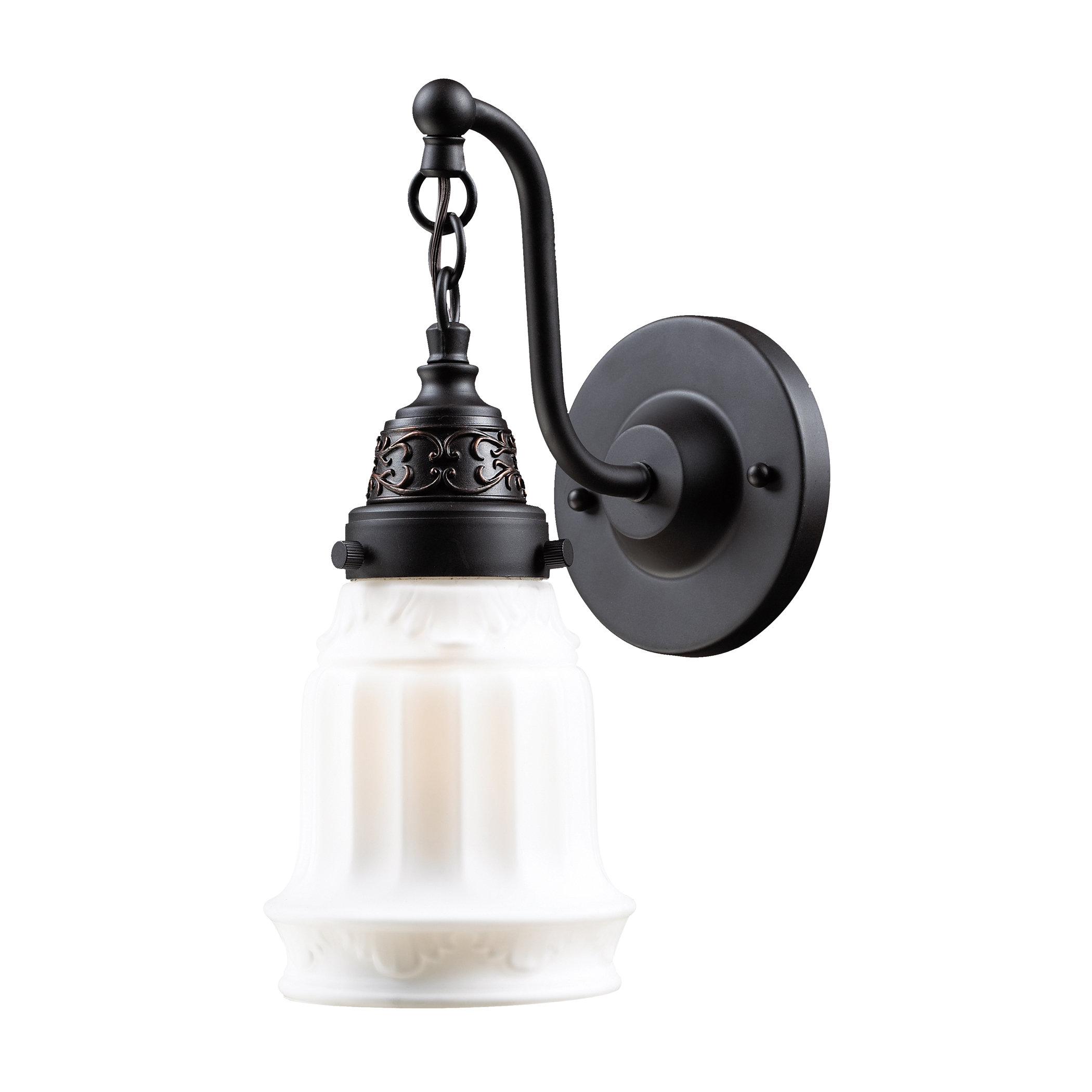 Charlton Home Edythe 1 Light Armed Sconce Reviews Wayfair