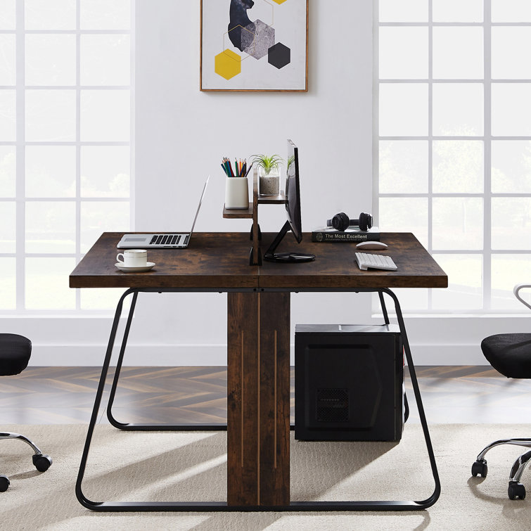 wayfair double workstation desk