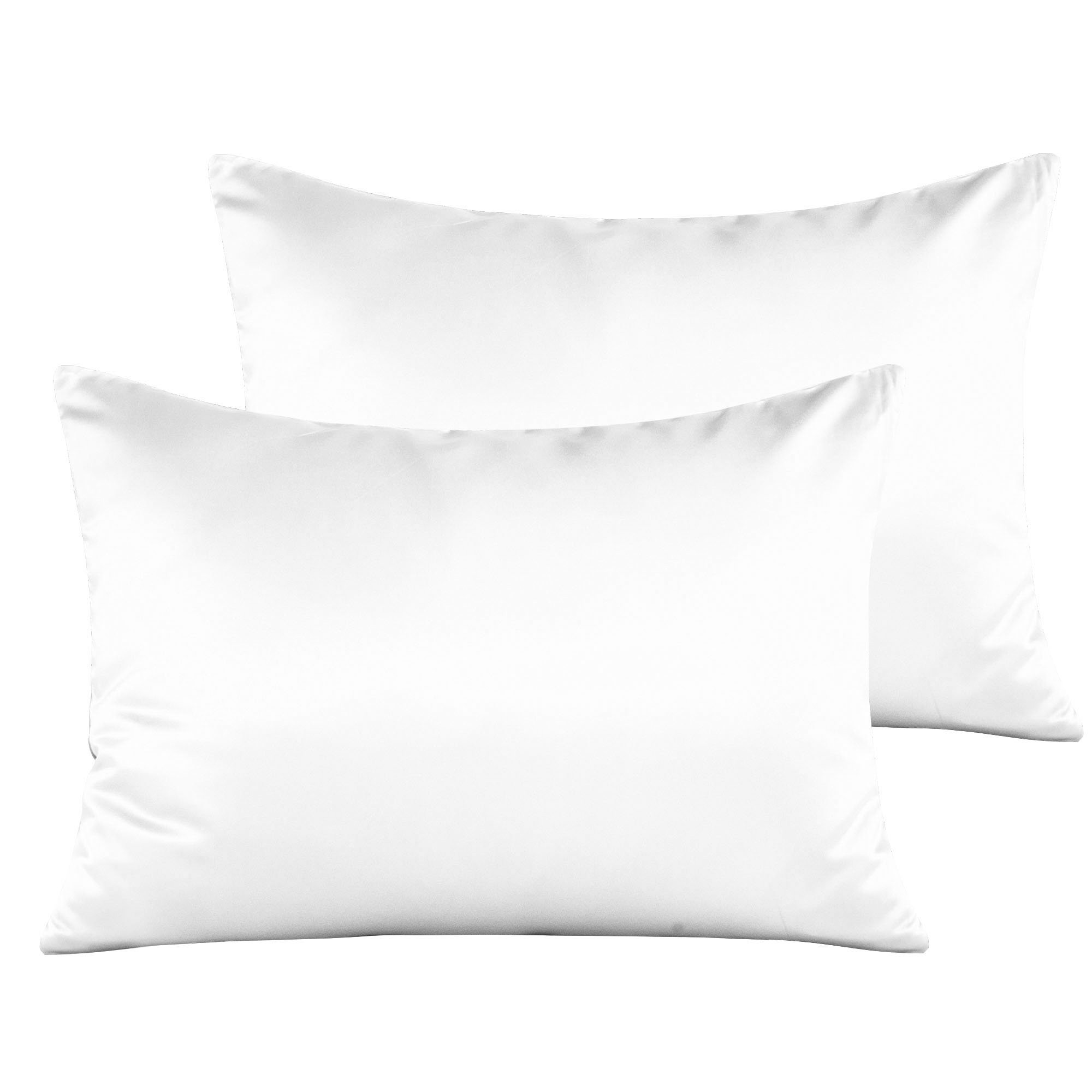small white satin pillow