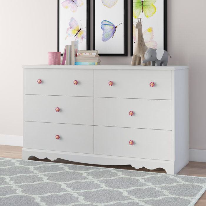 Harriet Bee Waleska 6 Drawer Double Dresser Reviews Wayfair