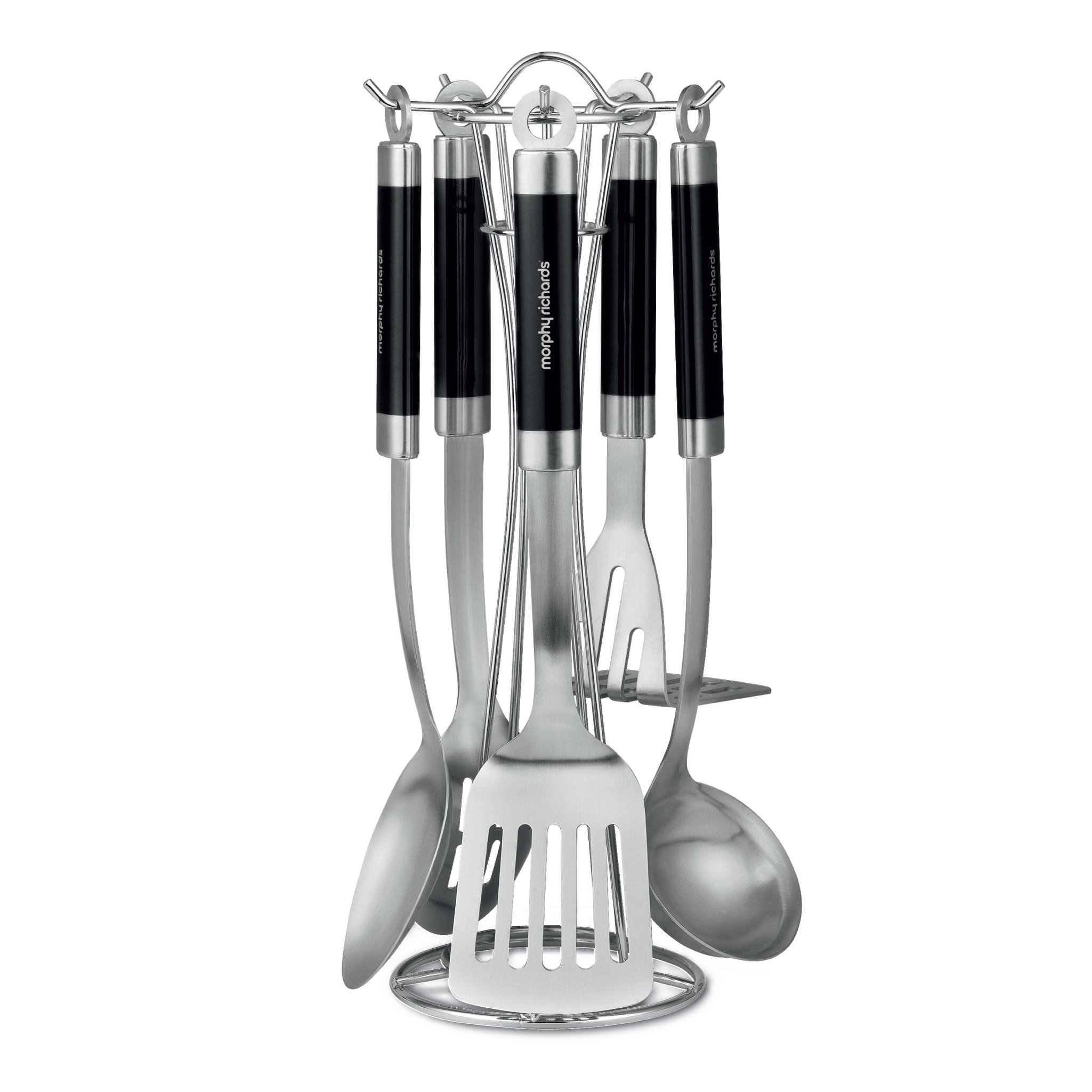 5-pieces White Set Spatulas 3 Plastic Premier Housewares Utensil Set