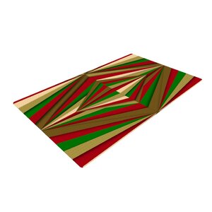 Danny Ivan Christmas Pattern Red/Green Area Rug