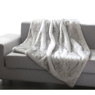 Sofa Throws Wayfair Thiele Luxury Tip Dye Faux Fur Throw