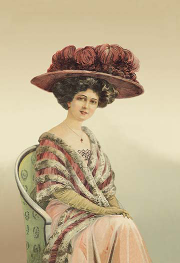 Buyenlarge Lady Posing For A Portrait Painting Print Wayfair