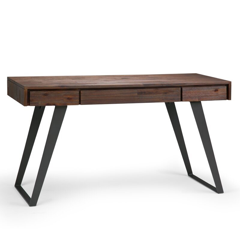 Midway Solid Acacia Wood Desk Reviews Allmodern