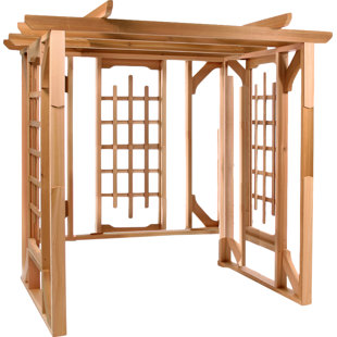 Go to store & view more images 7 Ft. W x 6 Ft. D Solid Wood Pergola by All Things Cedar