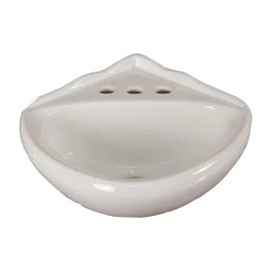 Ceramic Corner 14'' Wall Mount Bathroom Sink