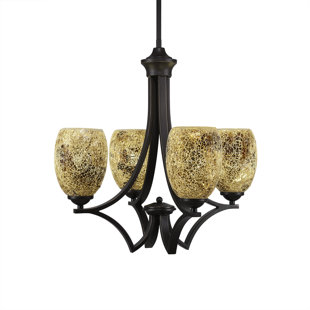 Go to store & view more images Couto 4-Light Shaded Chandelier by Red Barrel Studio