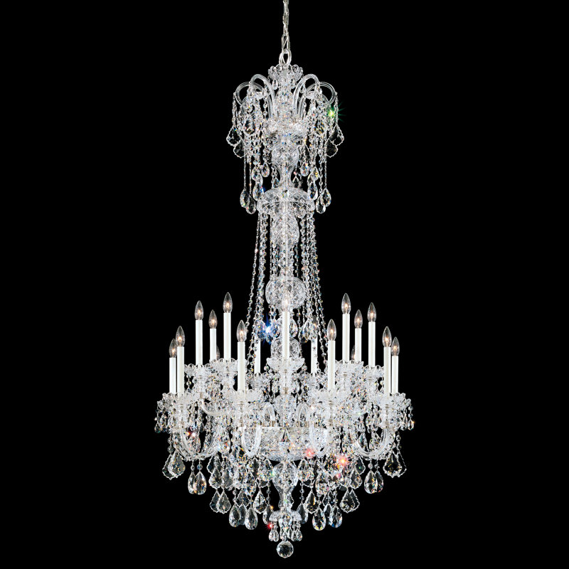 Schonbek Olde World 23 Light Candle Style Tiered Chandelier With Crystal Accents Perigold