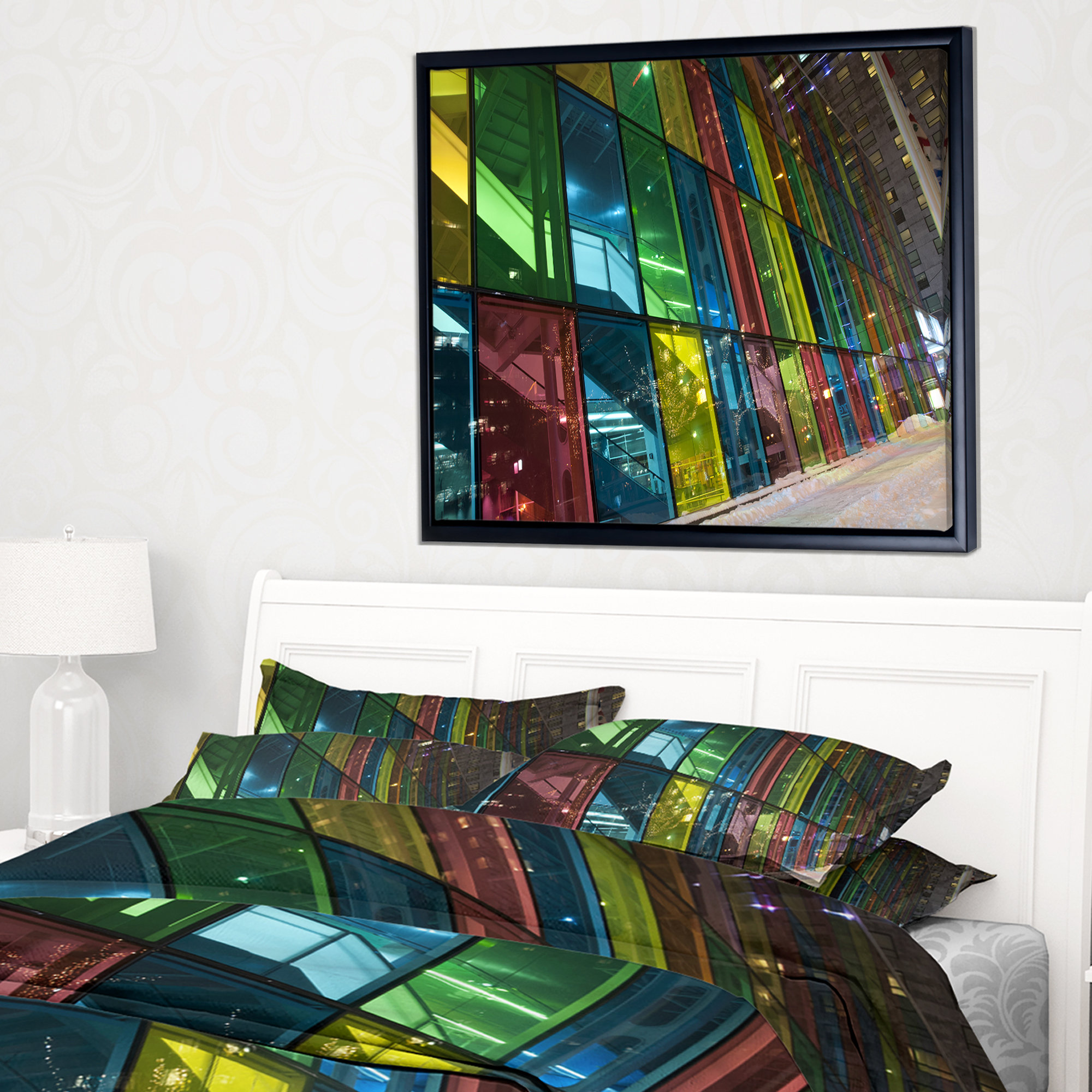East Urban Home Palais Des Congress De Montreal Framed Photographic Print On Wrapped Canvas Wayfair