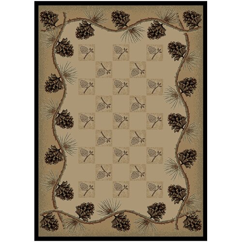 Loon Peak Chateaux Pine Bluff Cabin Ivory Area Rug Reviews Wayfair