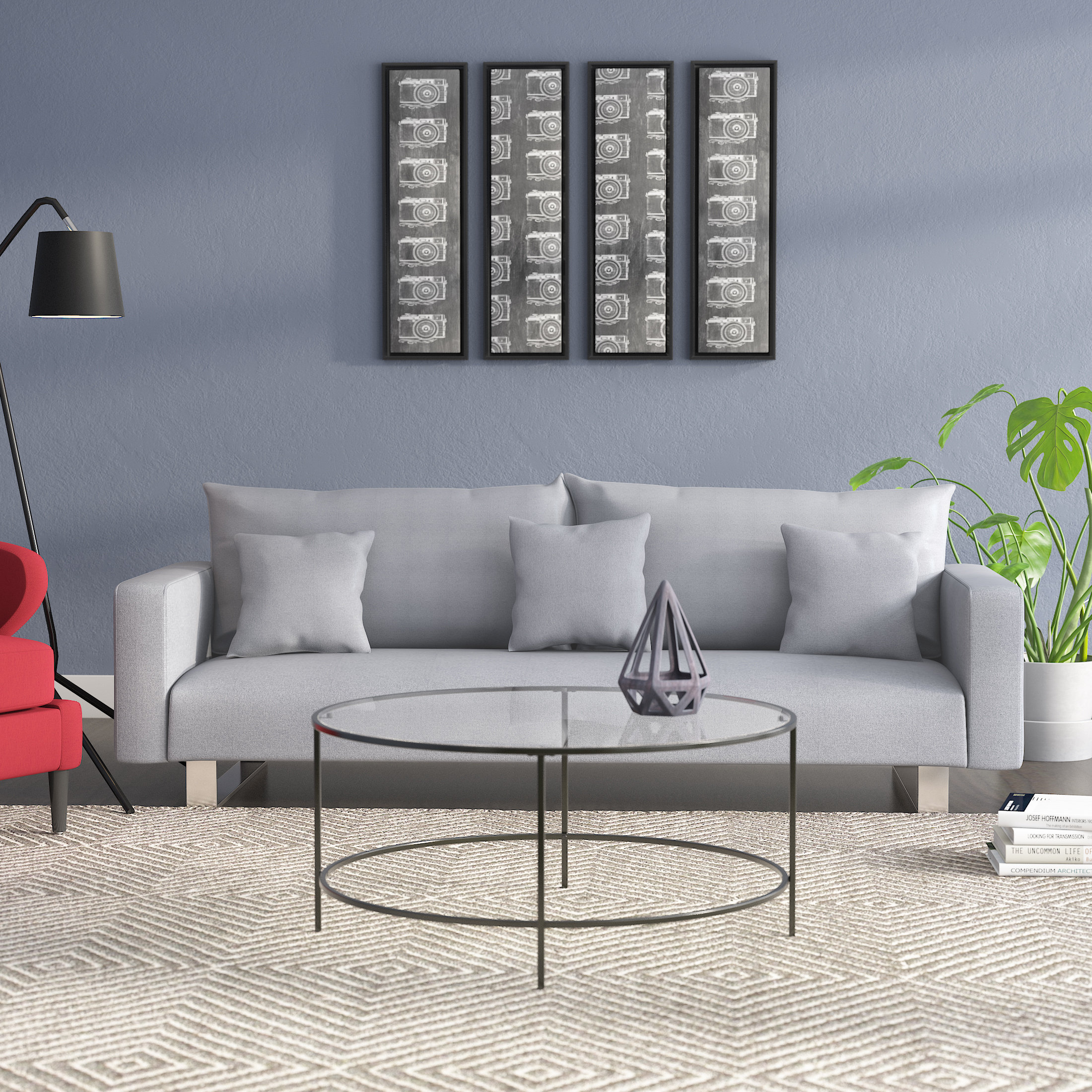 Orren Ellis Tollett Cotton 88 Square Arm Sofa Bed Wayfair