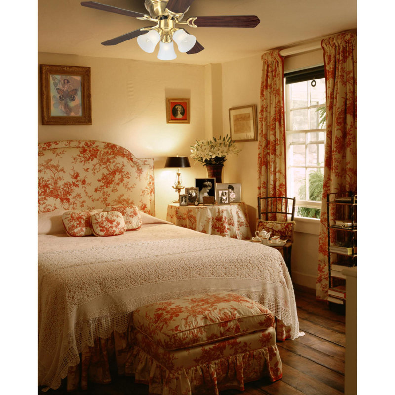 Charlton Home 42 Rosenblatt 5 Blade Standard Ceiling Fan With Pull Chain And Light Kit Included Reviews Wayfair