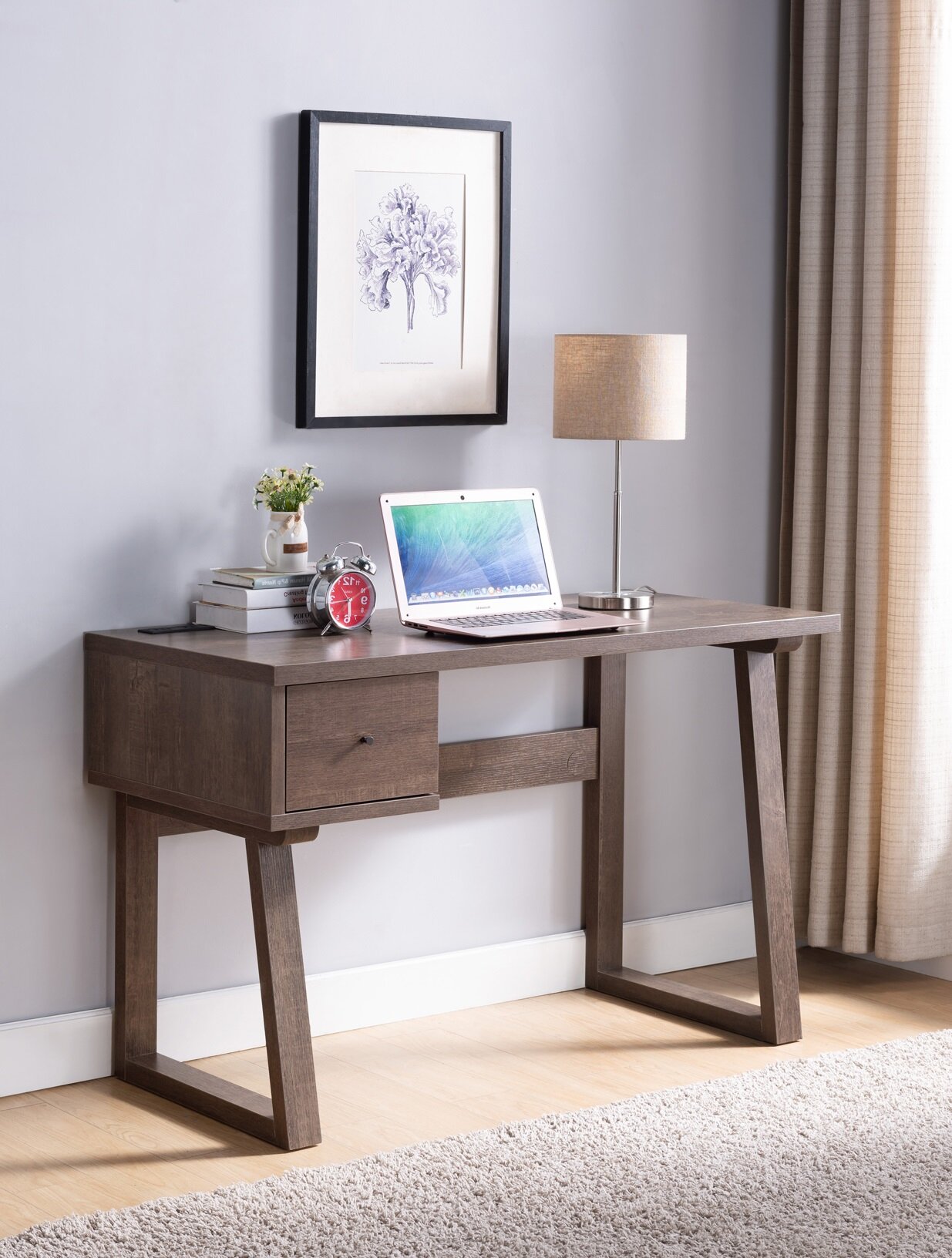 Foundry Select Abbotsford Desk with Built in Outlets | Wayfair