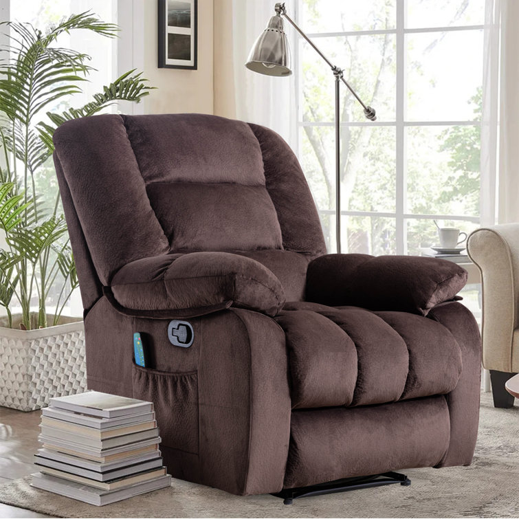 microfiber massage recliner