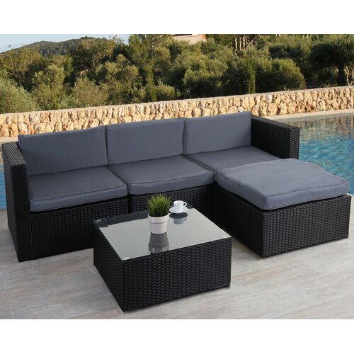 4-Sitzer Lounge-Set COTGRAVE von GARTEN LIVING Anthrazit/Dunkelgrau