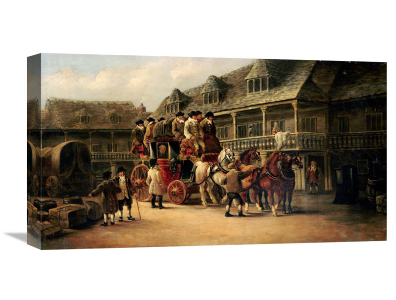 Global Gallery Boarding The Coach To London By John Charles