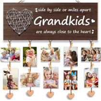 Wood Frame Grandkids themed gift for grandma or grandpa mothers/fathers day gift