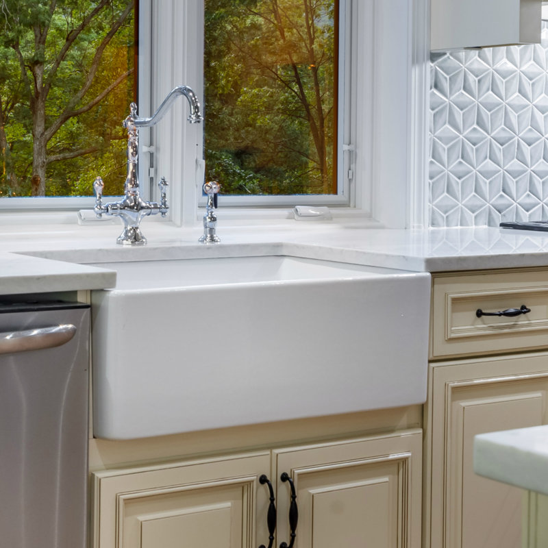 Fine Fixtures Fireclay Butler 30 L X 19 W Farmhouse Kitchen Sink