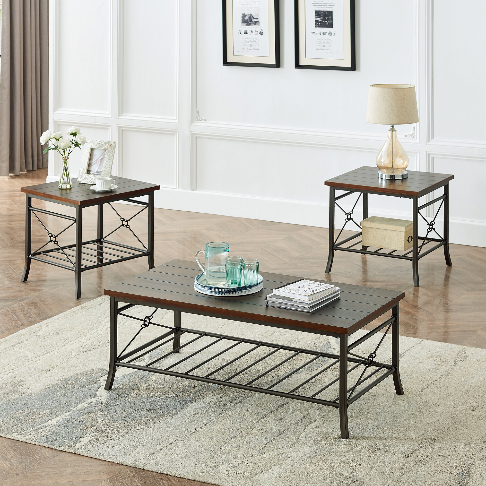 3 Piece Coffee Table Sets With Storage Coaster Furniture 3 Piece Glass Top Coffee Table Set
