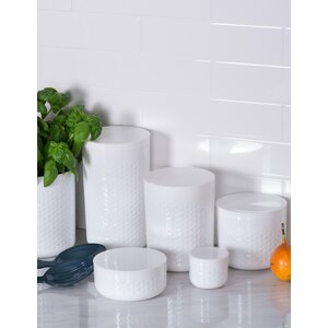 Contemporary 5 Piece Kitchen Canister Set