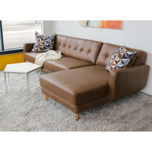 Elva Leather Sectional by Corrigan Studio