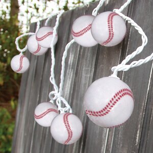 10-Light 7.5 ft. Baseball String Lights