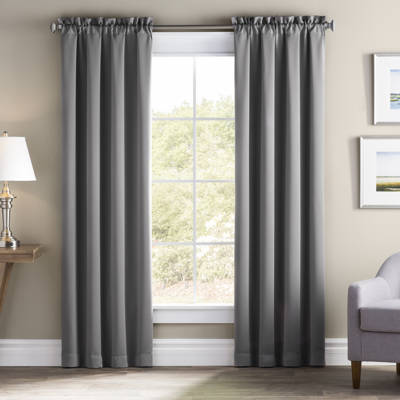 Designart Landscape Morning Forest Panoramic View Semi Sheer Thermal Rod Pocket Curtain Panels Wayfair