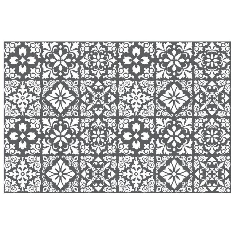 1, 100mm x 100mm 4in The Vinyl Hut Grey Mosaic Tile Stickers Transfers for 6 x 6 Inch and 4 x 4 Inch T176