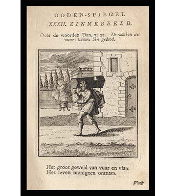Man with Small Coffin Framed Vintage Advertisement Buyenlarge