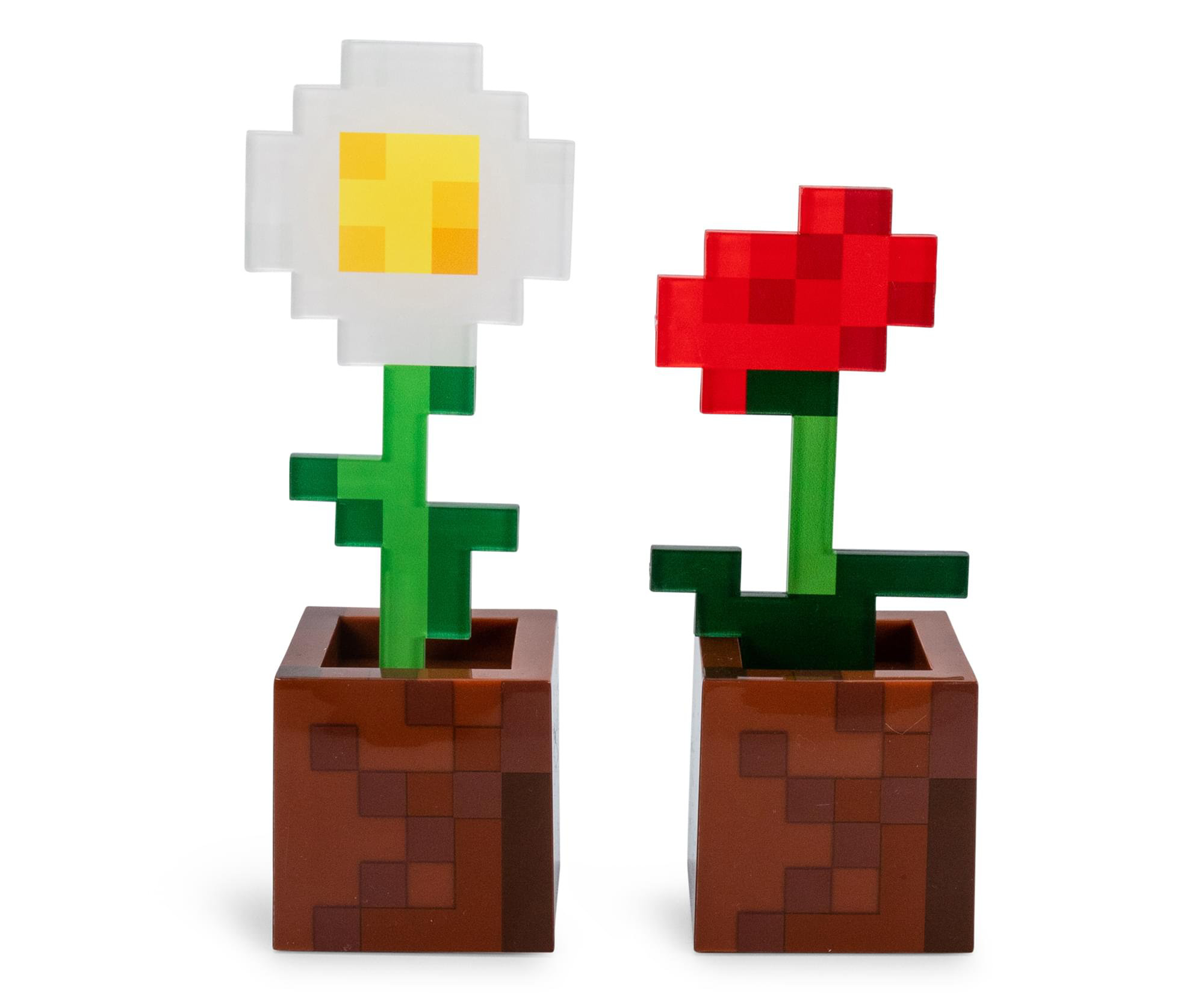 Orren Ellis 2 Piece Wane Minecraft Daisy and Poppy Flower Sculpture Set ...