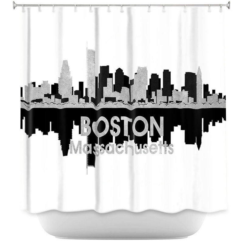 East Urban Home City Iv Boston Massachusetts Shower Curtain Wayfair