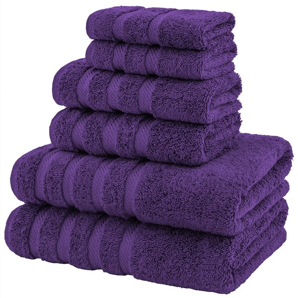 Wash Cloths 8 Pk Bath Towel Blue Pink Yellow Purple Terry Cotton Popcorn Weave 