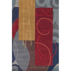 Stickel Red/Grey Area Rug