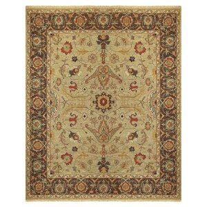 Barney Brown/Tan Floral Area Rug